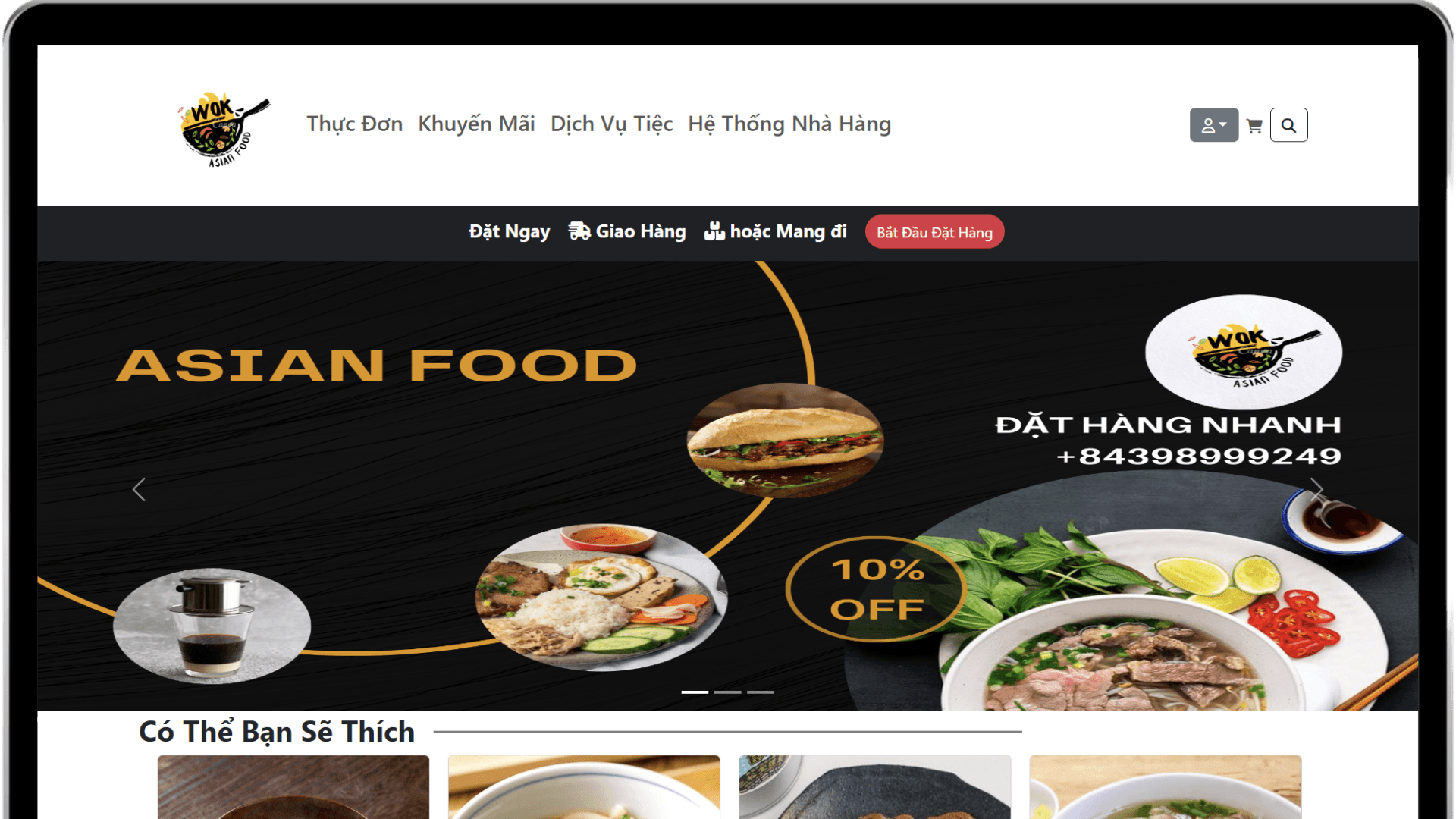 Asian Foods - Building a fast food website